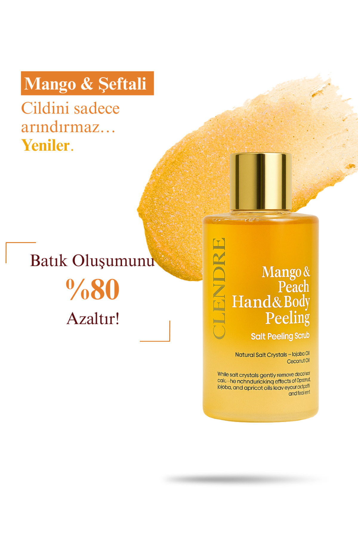 Mango & Şeftali Vücut Scrub – Hindistan Cevizi Yağlı, Batık Karşıtı 250ML — MangoŞeftali — تصویر 5 از 8