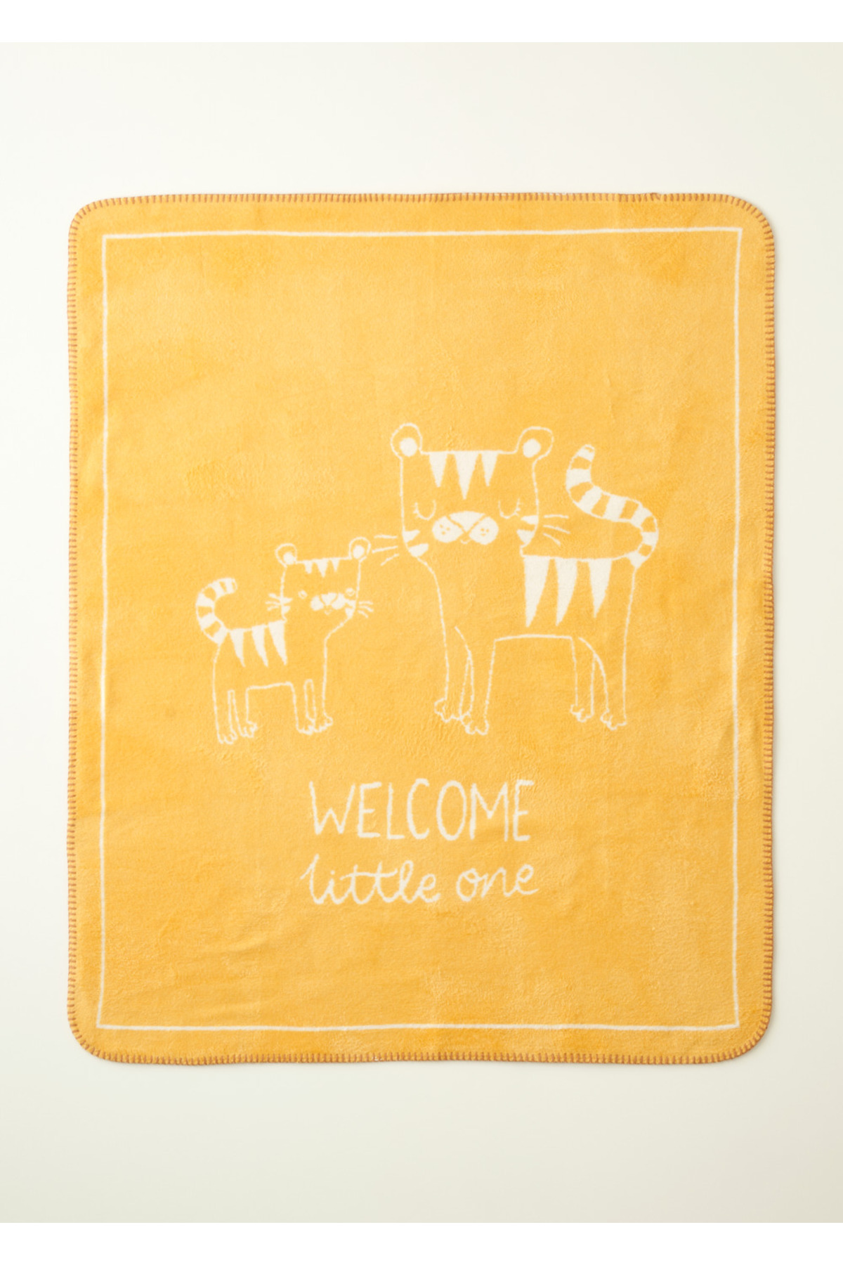 Bella Maison Tiger Pamuklu Bebek Battaniyesi Hardal (100x120 cm) fotoğrafı 2 (önizleme)