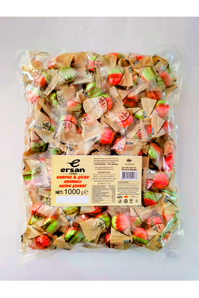 Ersan KARPUZ ÇİLEK AROMALI AKİDE ŞEKERİ POŞET- 1000 GR