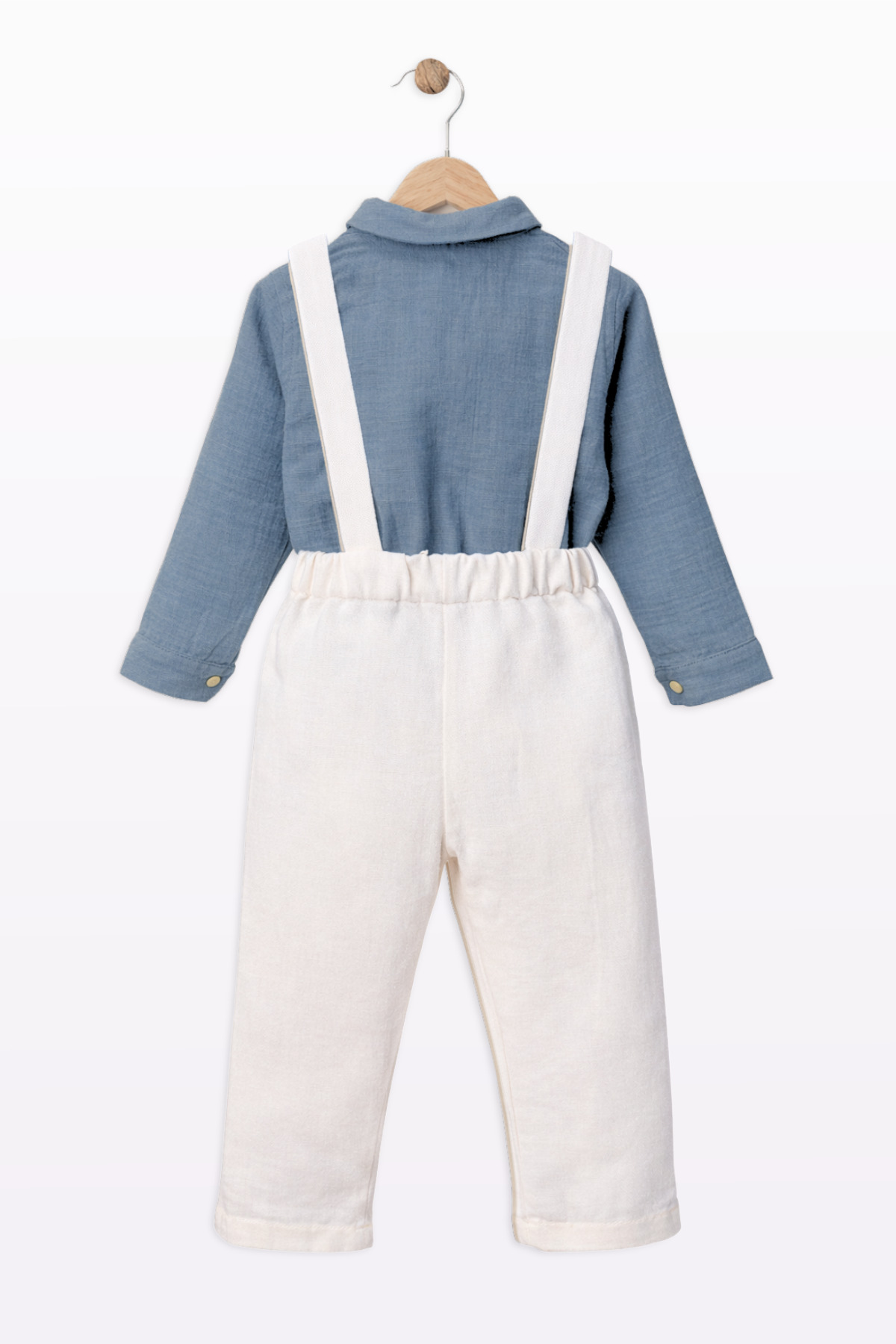 Lamonde Müslin Uzun Kollu Pantolon Erkek Bebek Salopet / 9 - 24 Ay fotoğrafı 2 (önizleme)