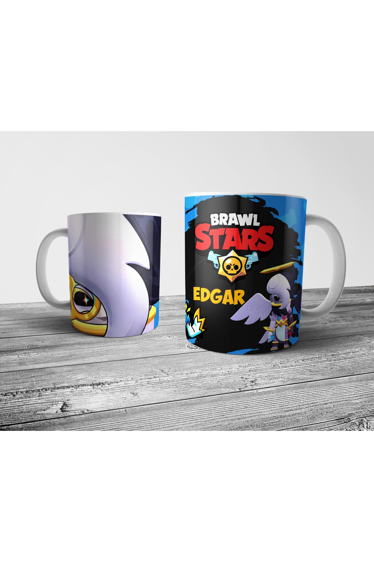 Brawl Stars Edgar Black Angel Mug