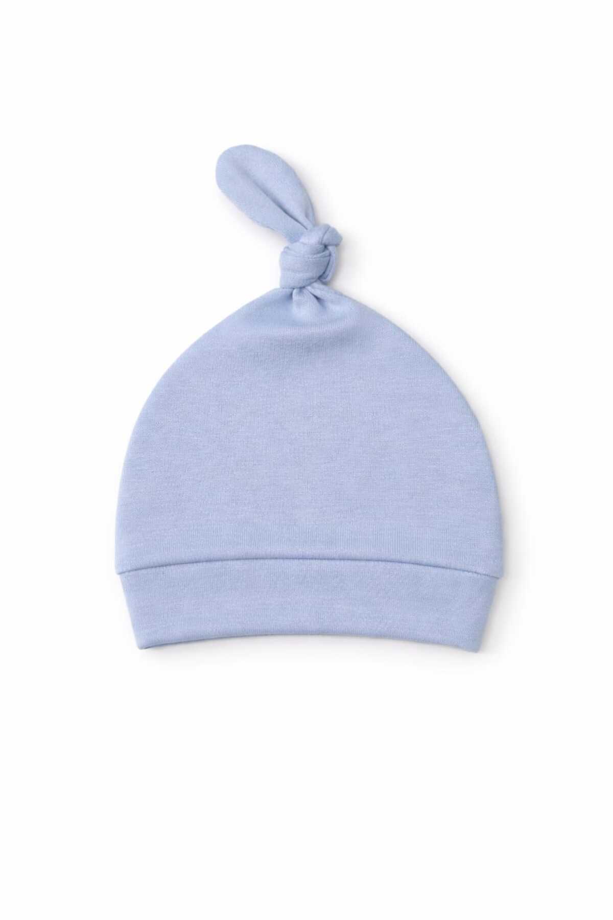 UmBaby Pamuklu Penye Yenidoğan Bebek Bere Şapka 4lü fotoğrafı 6 (önizleme)