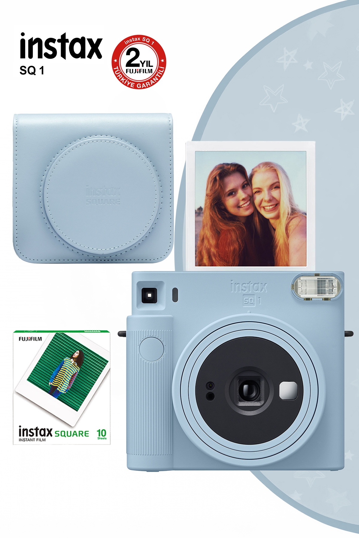 Fujifilm Instax Sq1 Buz Mavi Fotoğraf Makinesi Ve Hediye Seti 3