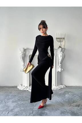 MAXMOOR NOVA Maxi Elbise 3079 - Siyah