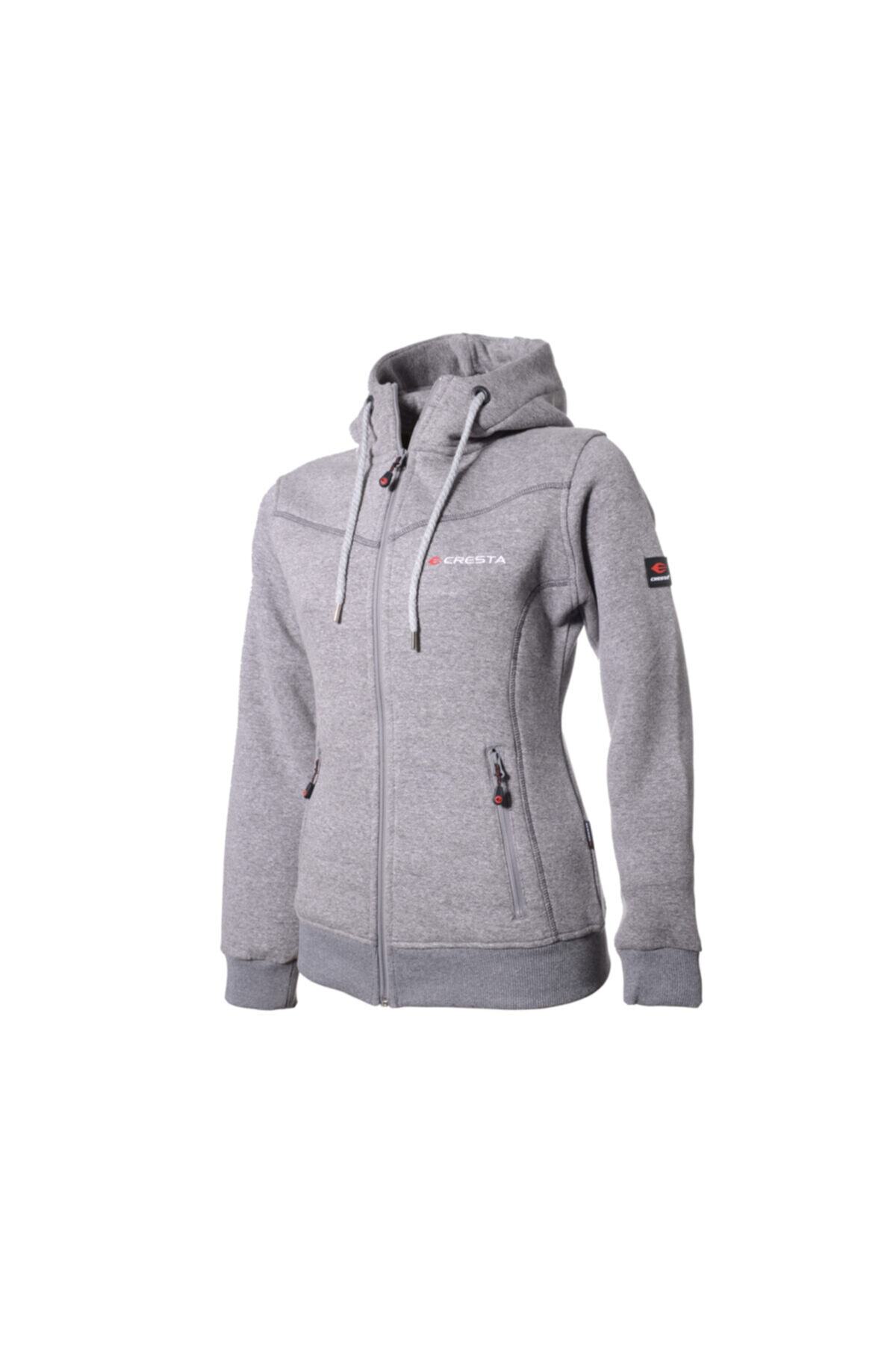 Cresta Kadın Gri Outdoor Kapüşonlu Ceket