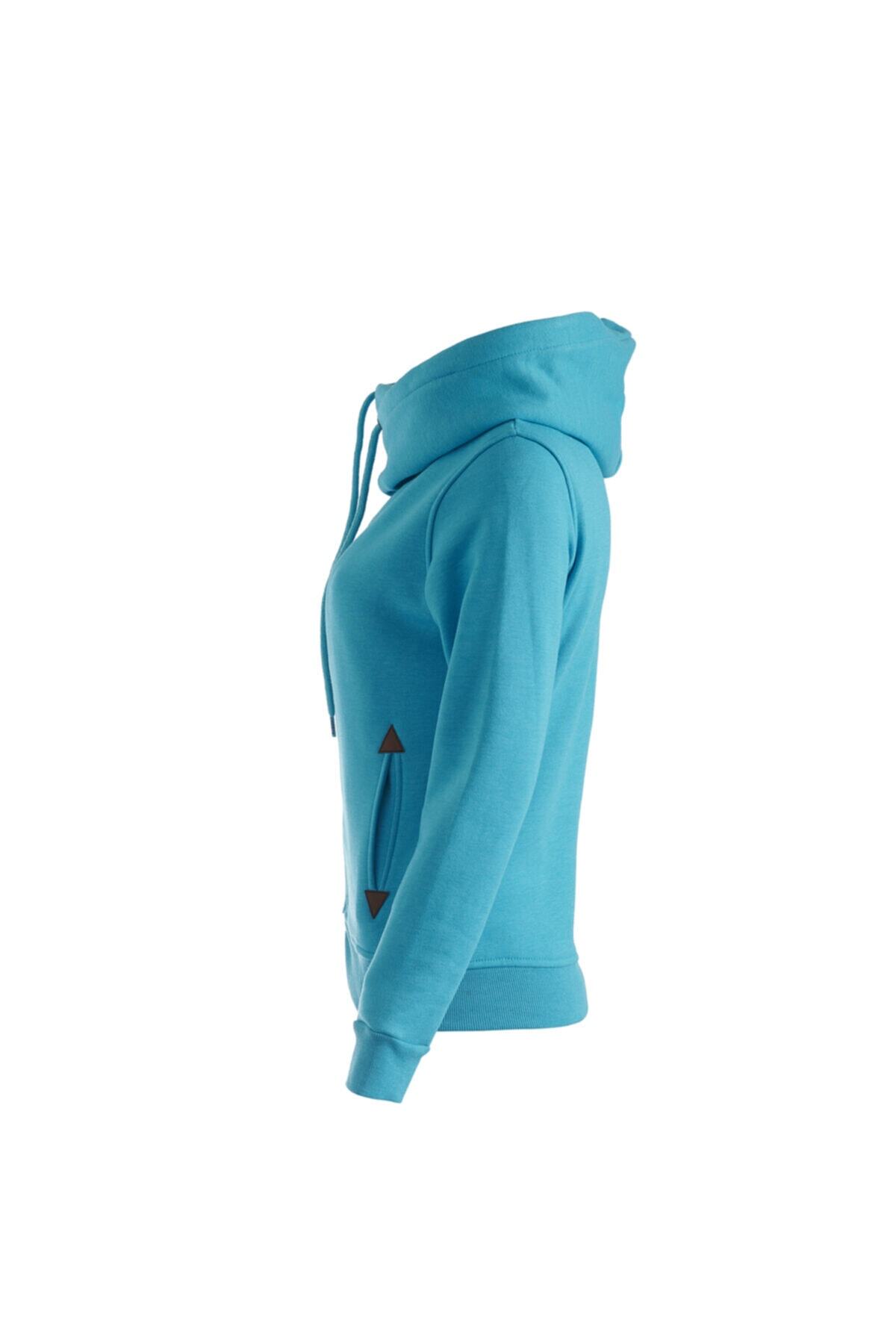 Cresta Tam Fermuarlı Kapüşonlu Kadın Sweatshirt görsel 3
