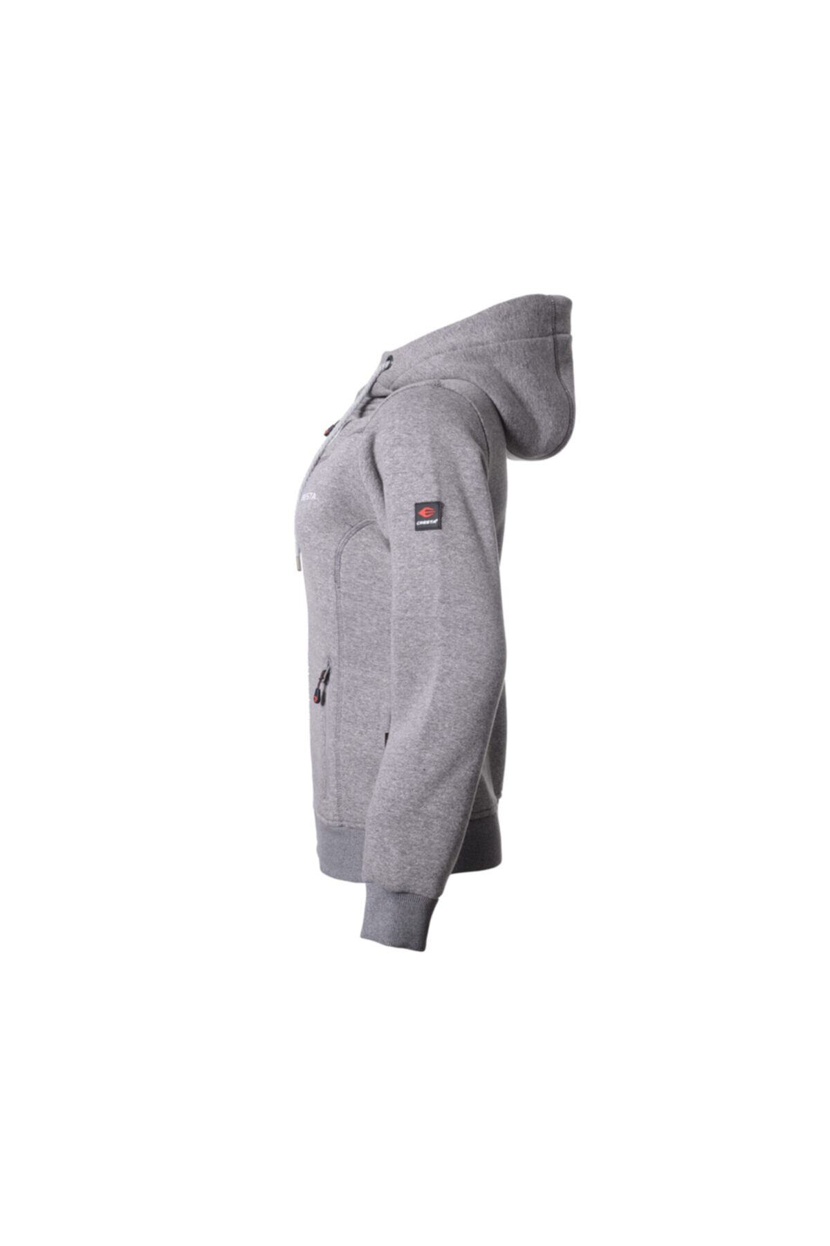 Cresta Kadın Gri Outdoor Kapüşonlu Ceket görsel 2