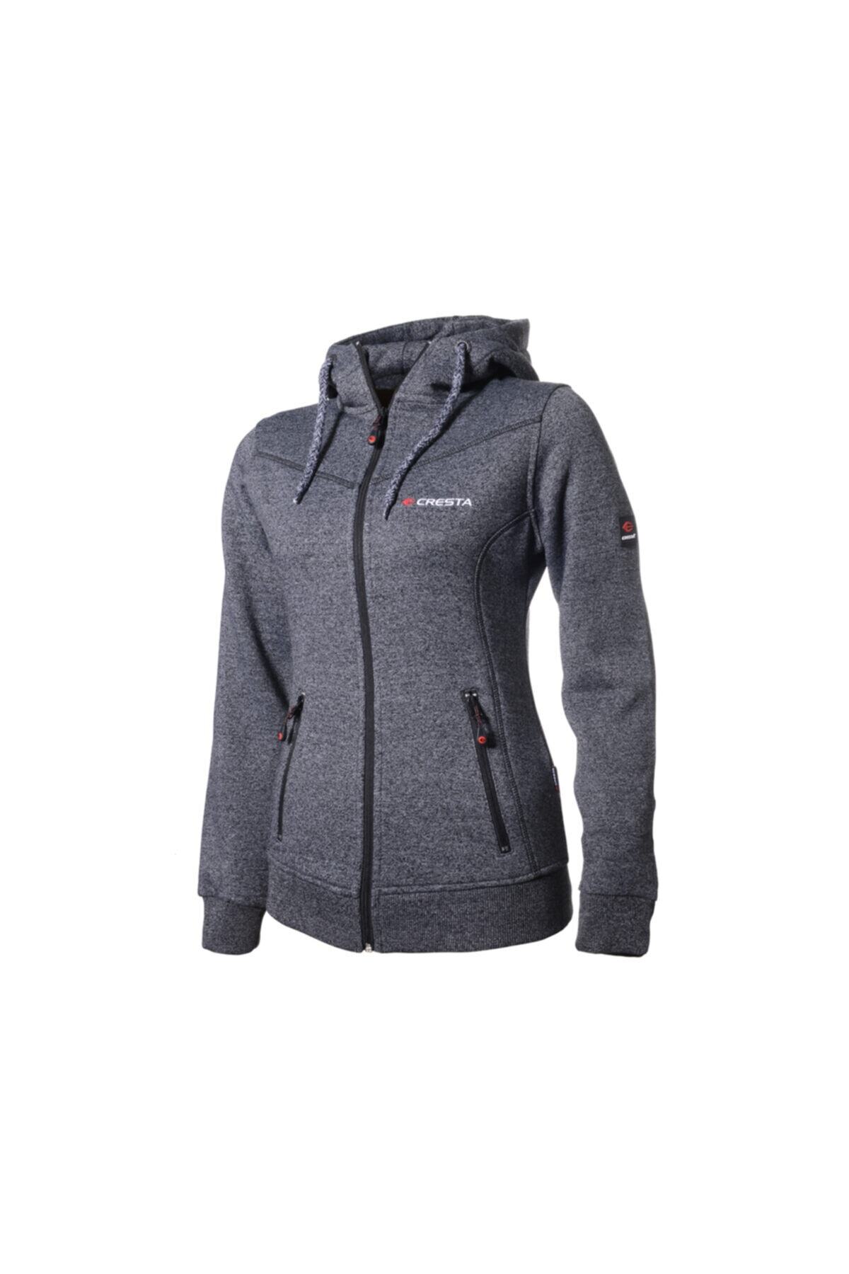 Cresta Kadın Gri Outdoor Kapüşonlu Ceket