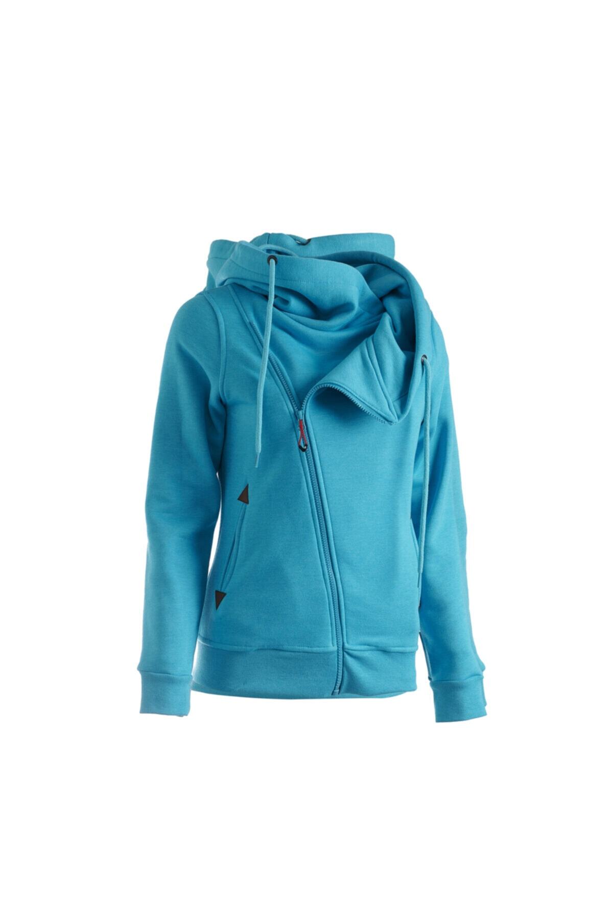 Cresta Tam Fermuarlı Kapüşonlu Kadın Sweatshirt görsel 2