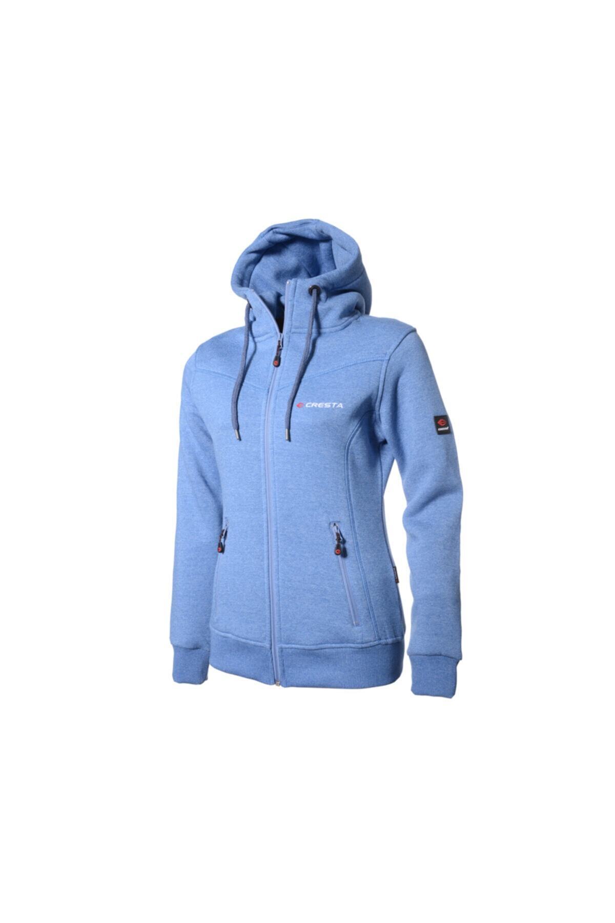 Cresta Kadın Mavi Outdoor Kapüşonlu Ceket