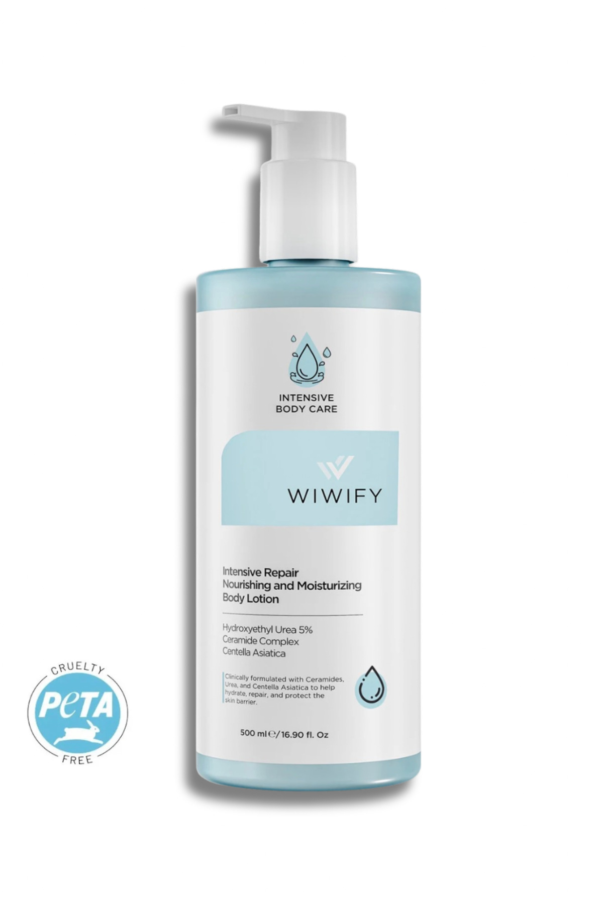 WIWIFY لوسیون بدن مرطوب کننده قوی (5% اوره + سرامید) — 114