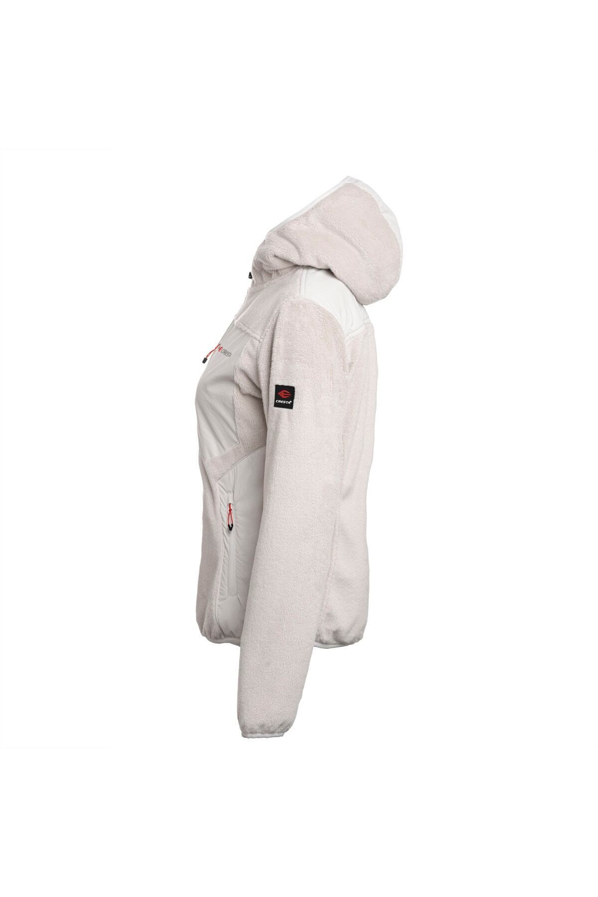 Cresta Kadın Ekru Outdoor Yumuşak Polarlı Ceket görsel 2