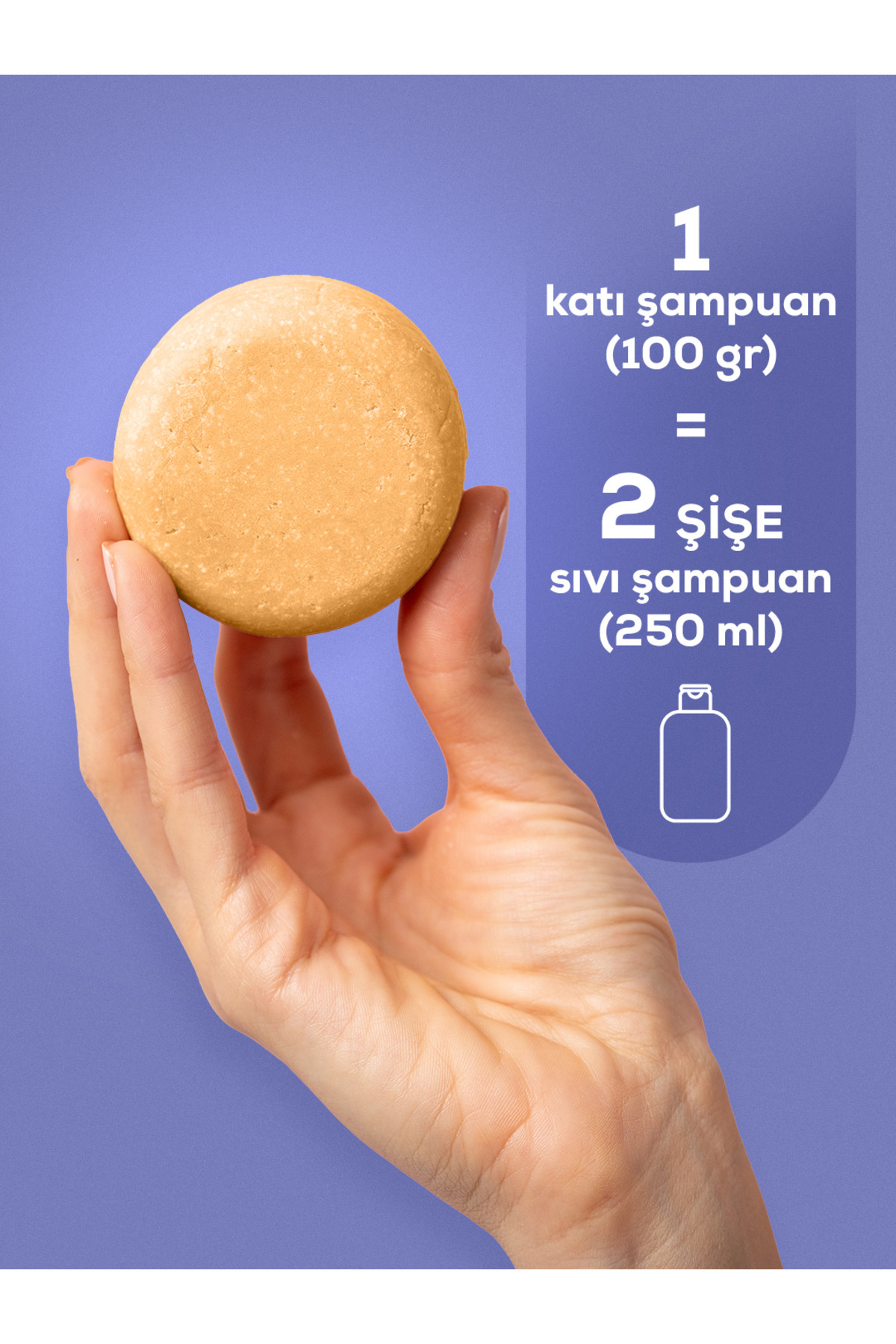 Argan & Lavanta Katı Şampuan | Karma Saçlar/sles, Boya Içermez,tuzsuz,vegan-100gr — تصویر 5 از 9