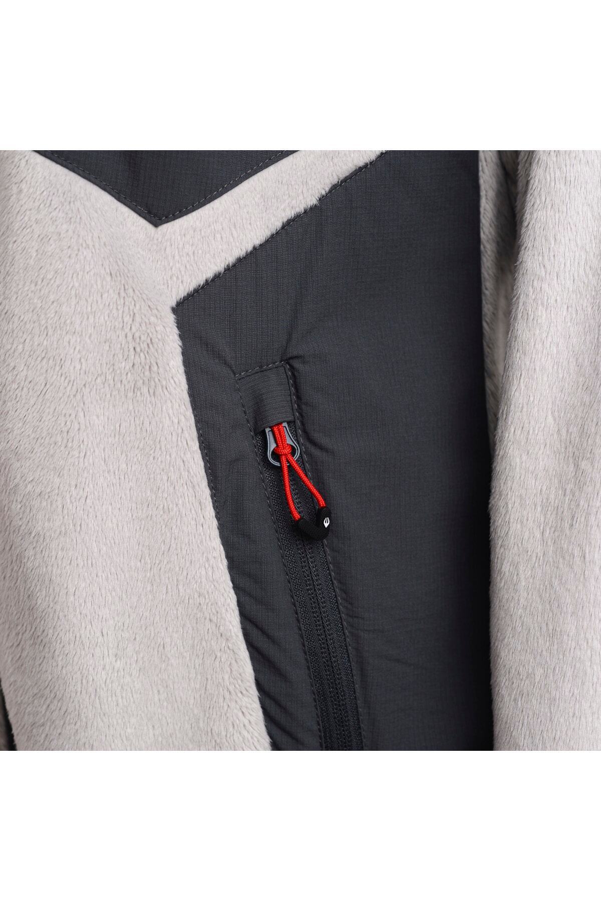 Cresta Kadın Gri Outdoor Yumuşak Polarlı Ceket görsel 5