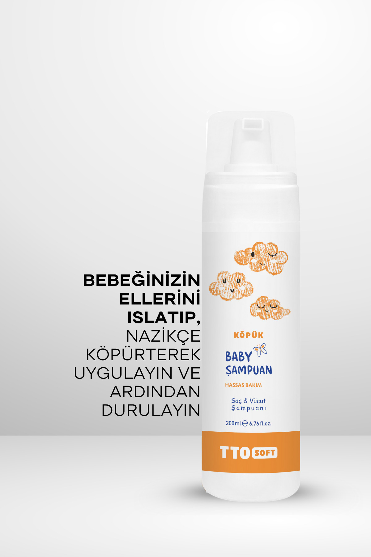 TTO SOFT BEBEK KÖPÜK ŞAMPUANI 200 M fotoğrafı 5 (önizleme)