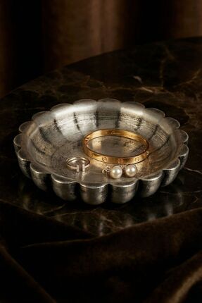 Viselia Takı Tabağı Takı Organizeri Takı Makyaj Kozmetik Düzenleyici Gümüş Es...