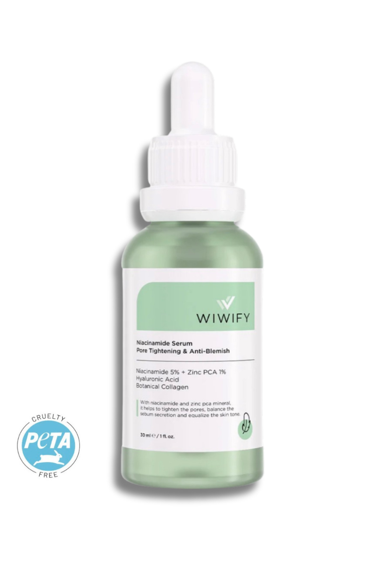 WIWIFY Gözenek Sıkılaştırıcı, Akne Karşıtı, Ton Eşitleyici Niacinamide Serum (Niacinamide 5%+ZincPca 1%) — 106