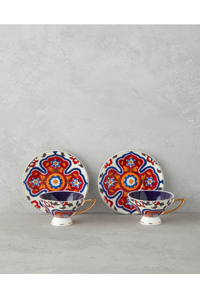 English Home Willow New Bone China 4 Parça 2 Kişilik Kahve Fincan Takımı 90 m...