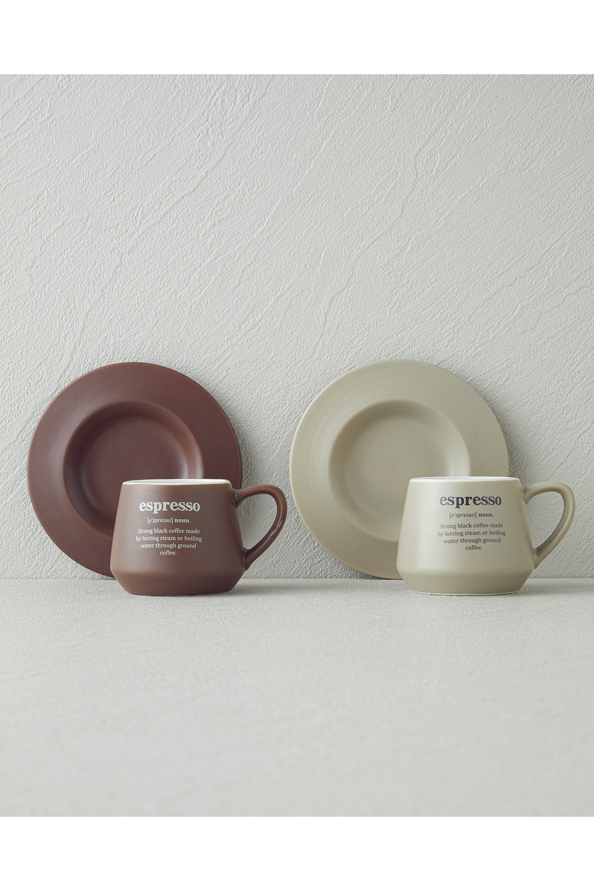 Phoebe New Bone China 4 Parça 2 Kişilik Kahve Fincan Takımı 90 ml Kahve-Yeşil