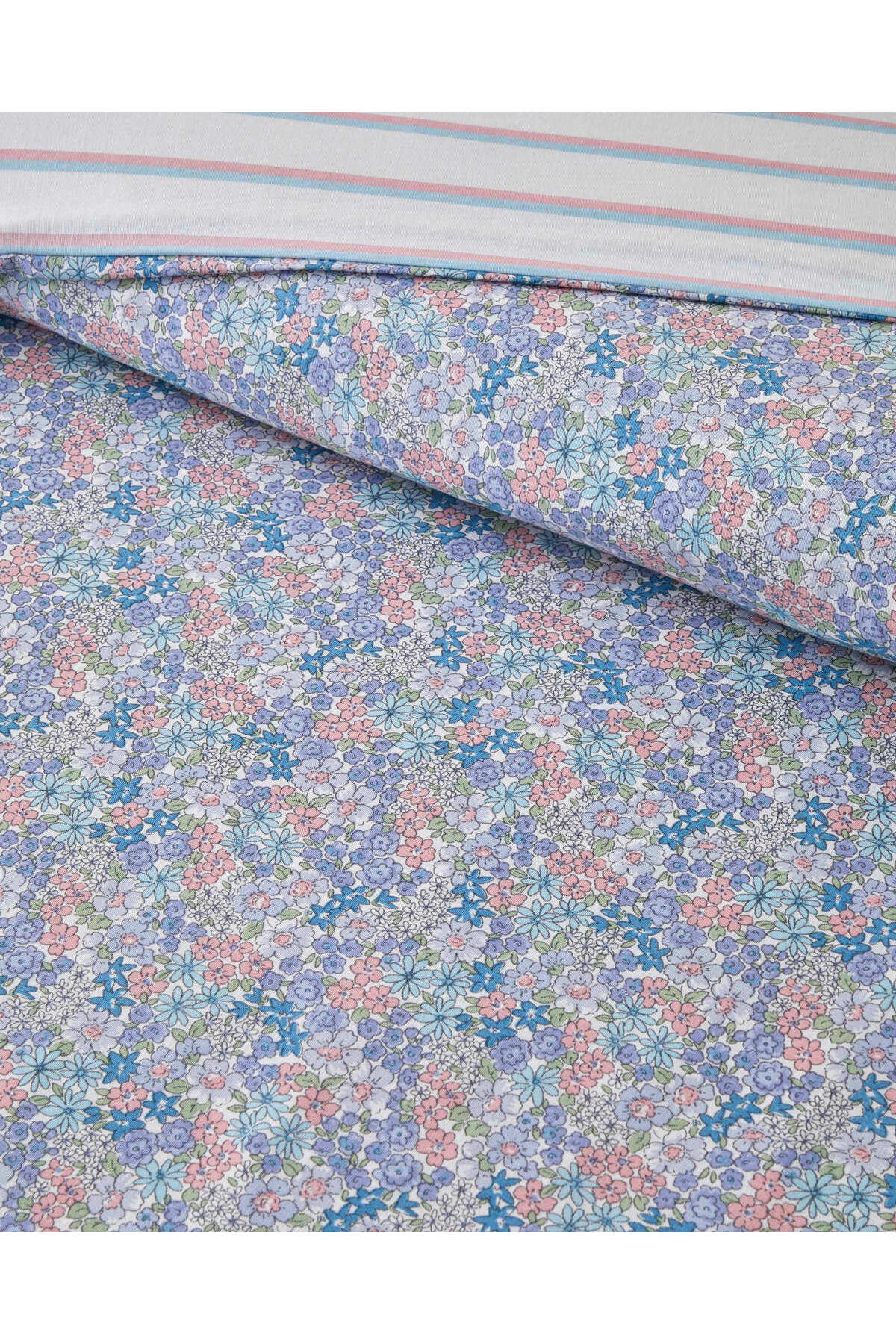 English Home Bloss Mist Pamuklu Çift Kişilik Nevresim Seti 200x220 cm Lila fotoğrafı 3 (önizleme)