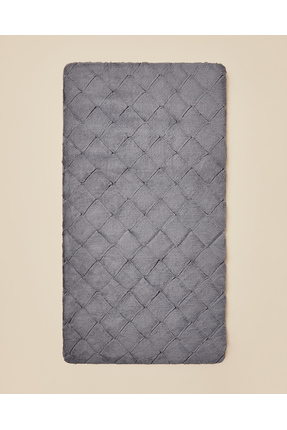 English Home Soft Touch Rabbit Pelüş Halı 80x150 cm Antrasit