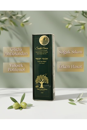 Sadık Amca Erken Hasat Soğuk Sıkım Natürel Sızma Zeytinyağı 2 Lt. Özel Tasarı...