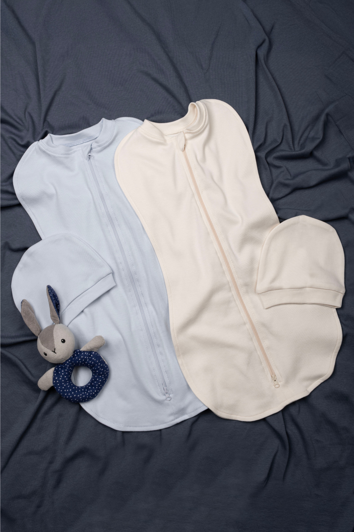 Vauva Bebek İçin %100 Pamuklu Çif Taraflı Fermuarlı Kundak Yumuşak Penye Kumaş Nefes Alabilen Kumaş fotoğrafı 2 (önizleme)