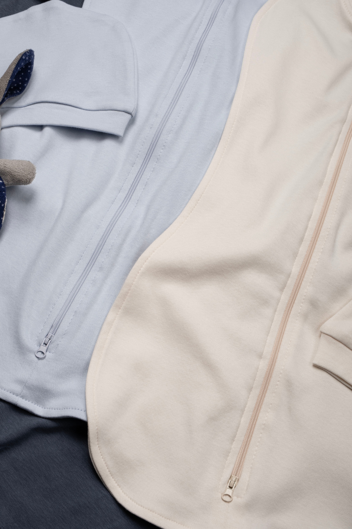 Vauva Bebek İçin %100 Pamuklu Çif Taraflı Fermuarlı Kundak Yumuşak Penye Kumaş Nefes Alabilen Kumaş fotoğrafı 5 (önizleme)