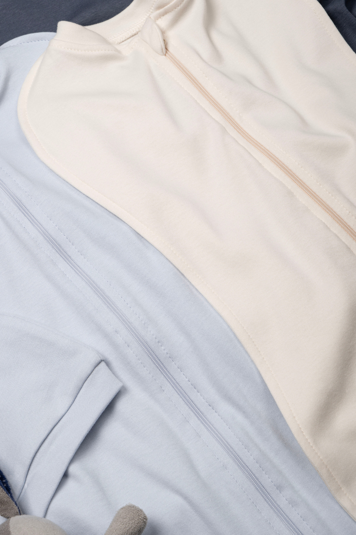 Vauva Bebek İçin %100 Pamuklu Çif Taraflı Fermuarlı Kundak Yumuşak Penye Kumaş Nefes Alabilen Kumaş fotoğrafı 4 (önizleme)