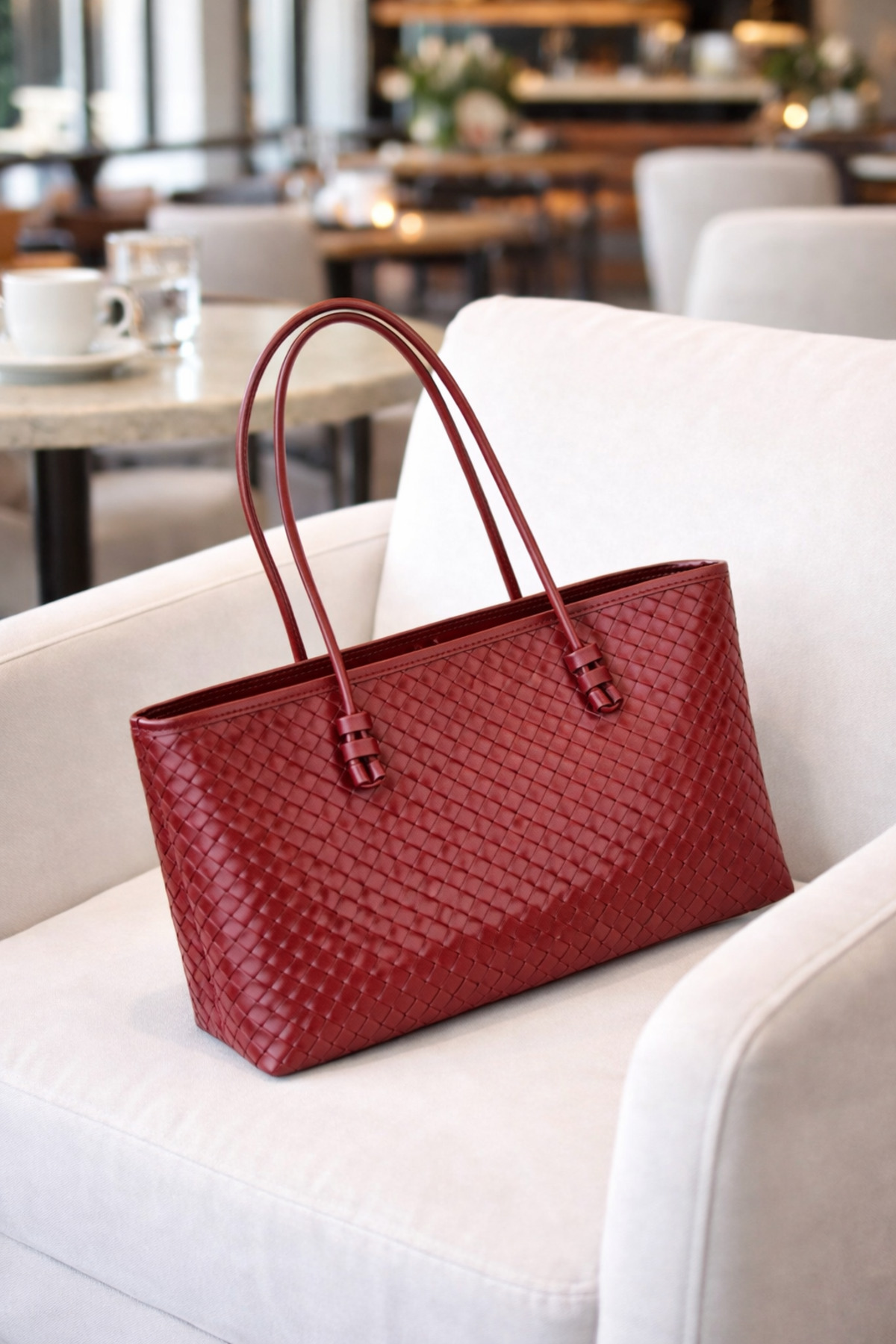 Olivia Rectangular Model Large Size Women's Baggage Hand and Shoulder Bag
