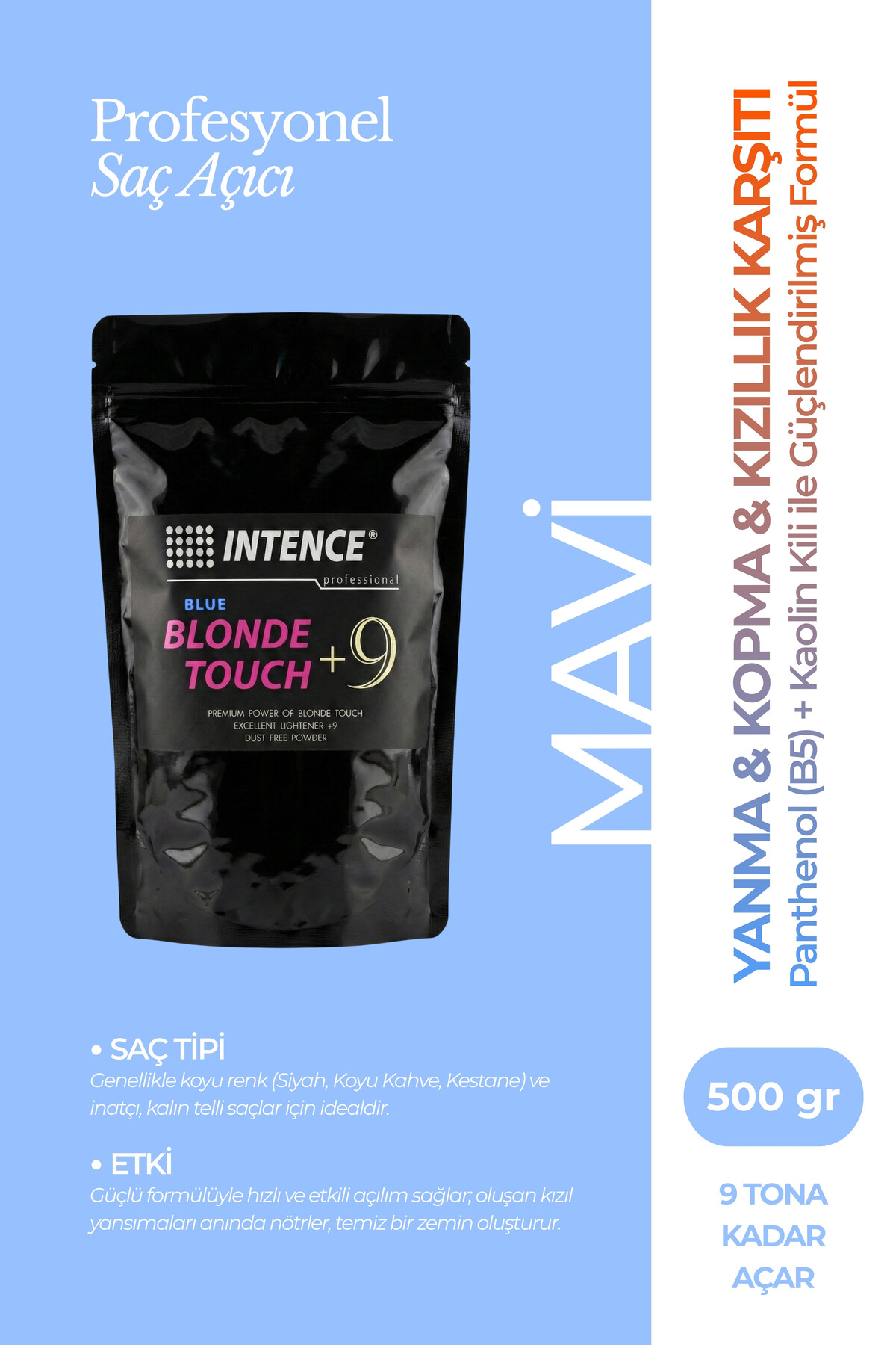 Professional +9 Yoğun Saç Açıcı Toz (MAVİ) 500 gr — AÇICI-02