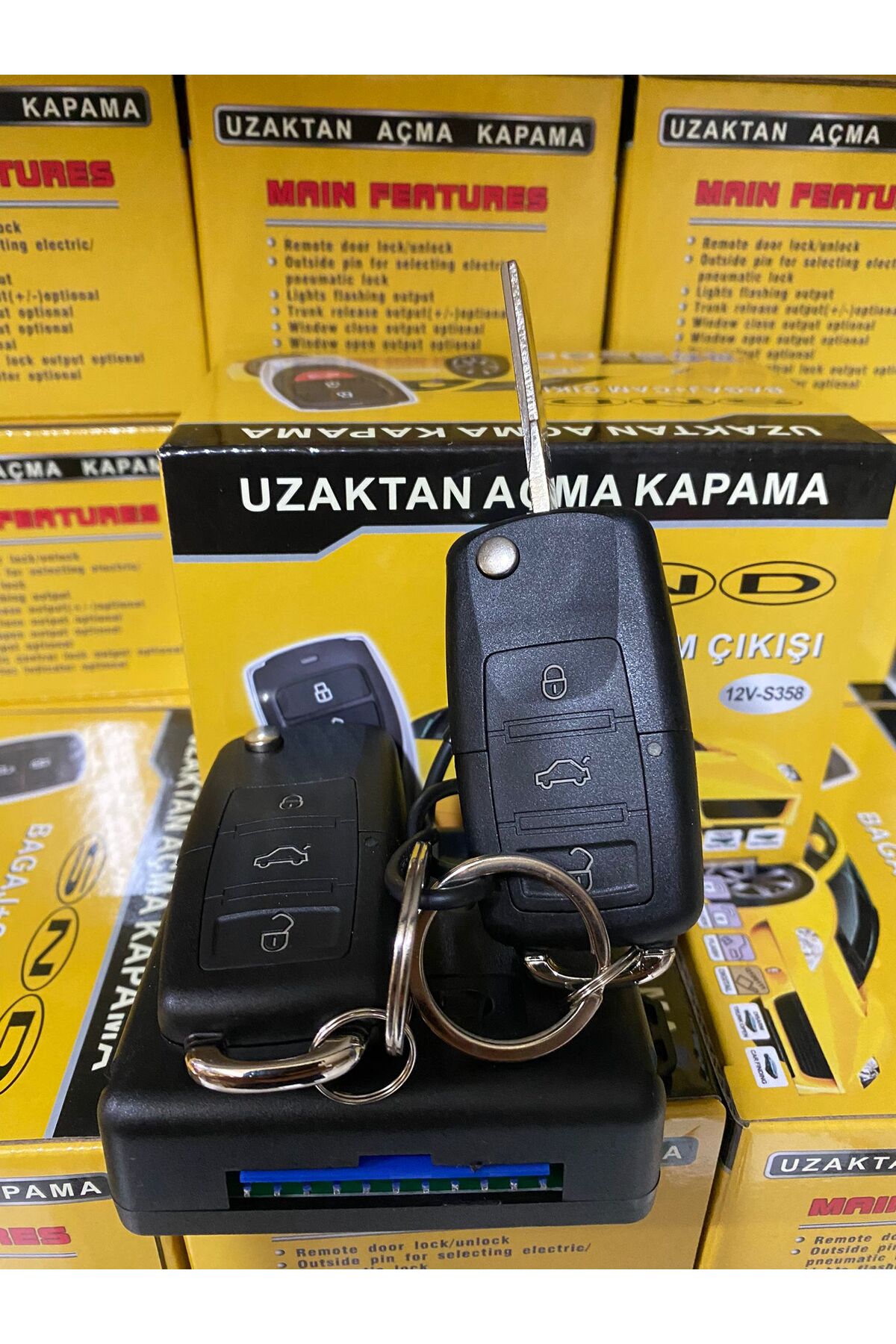 ARSVİSİON Sustalı Oto Açma Kapama Yenii Vw Tip Uzaktan Kumanda Anahtar