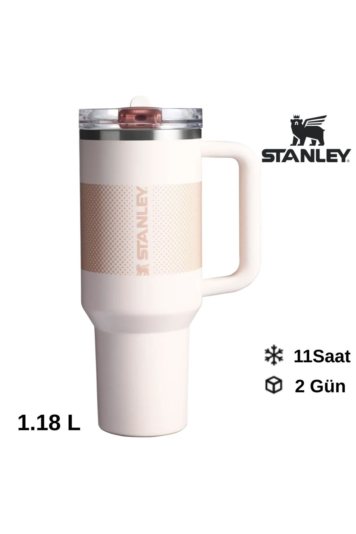 The Quencher ProTour Flip Straw Tumbler Straw Thermos 1.18 LT Straw Flask POWDER