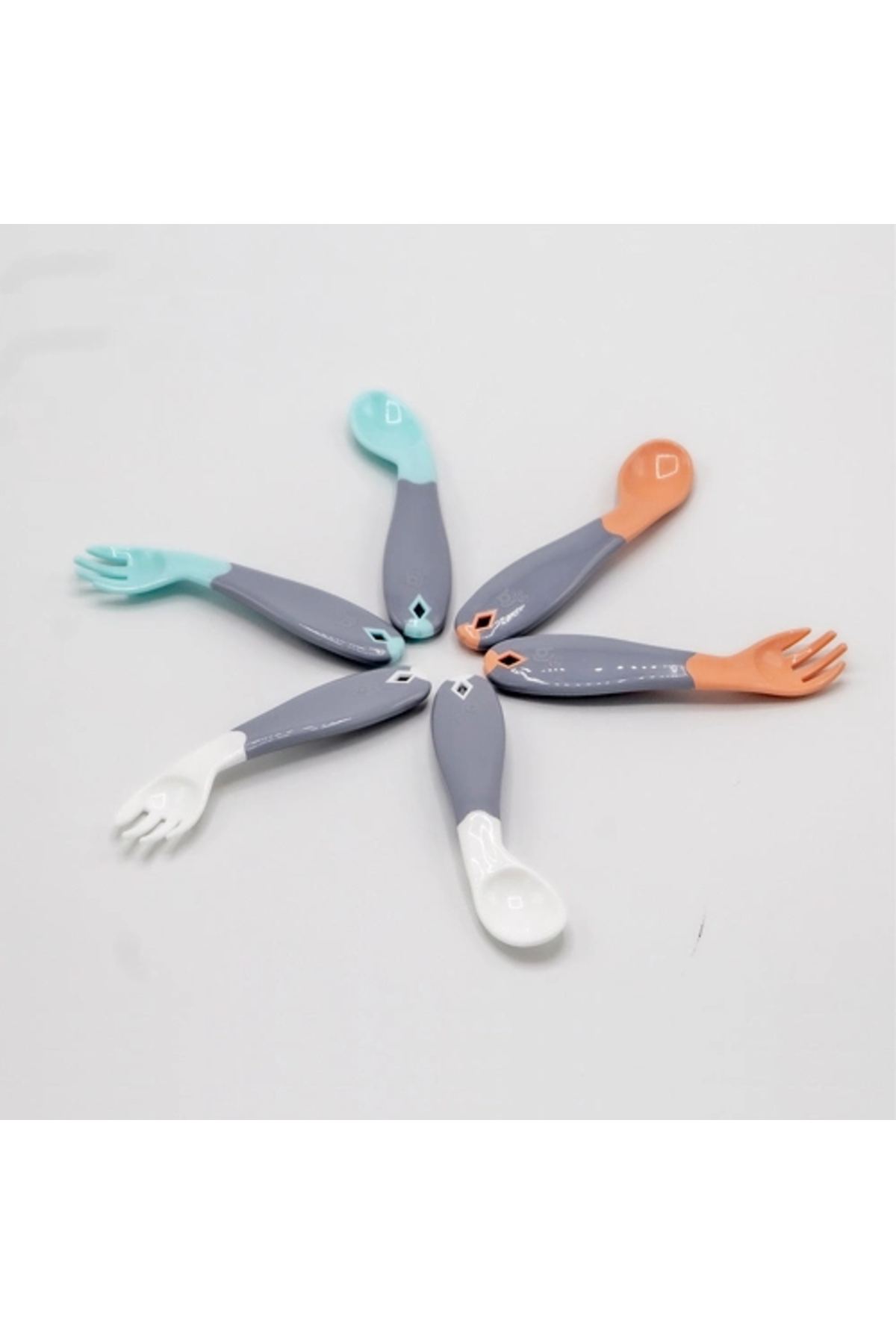 Babyjem Açılı Mama Çatal Kaşık Seti - Yeşil fotoğrafı 4 (önizleme)