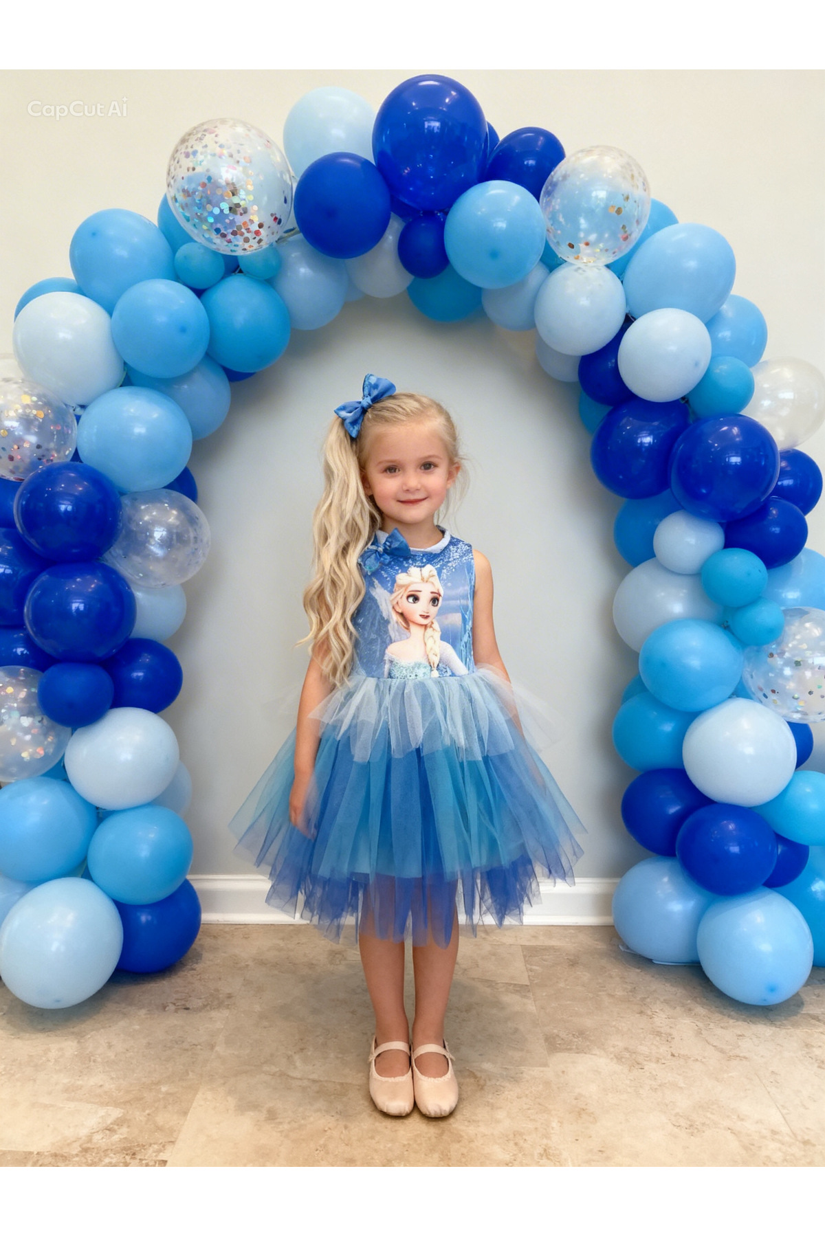 Lunas tekstil Tokalı Tütülü Baskılı Kabarık Elsa fotoğrafı 4 (önizleme)