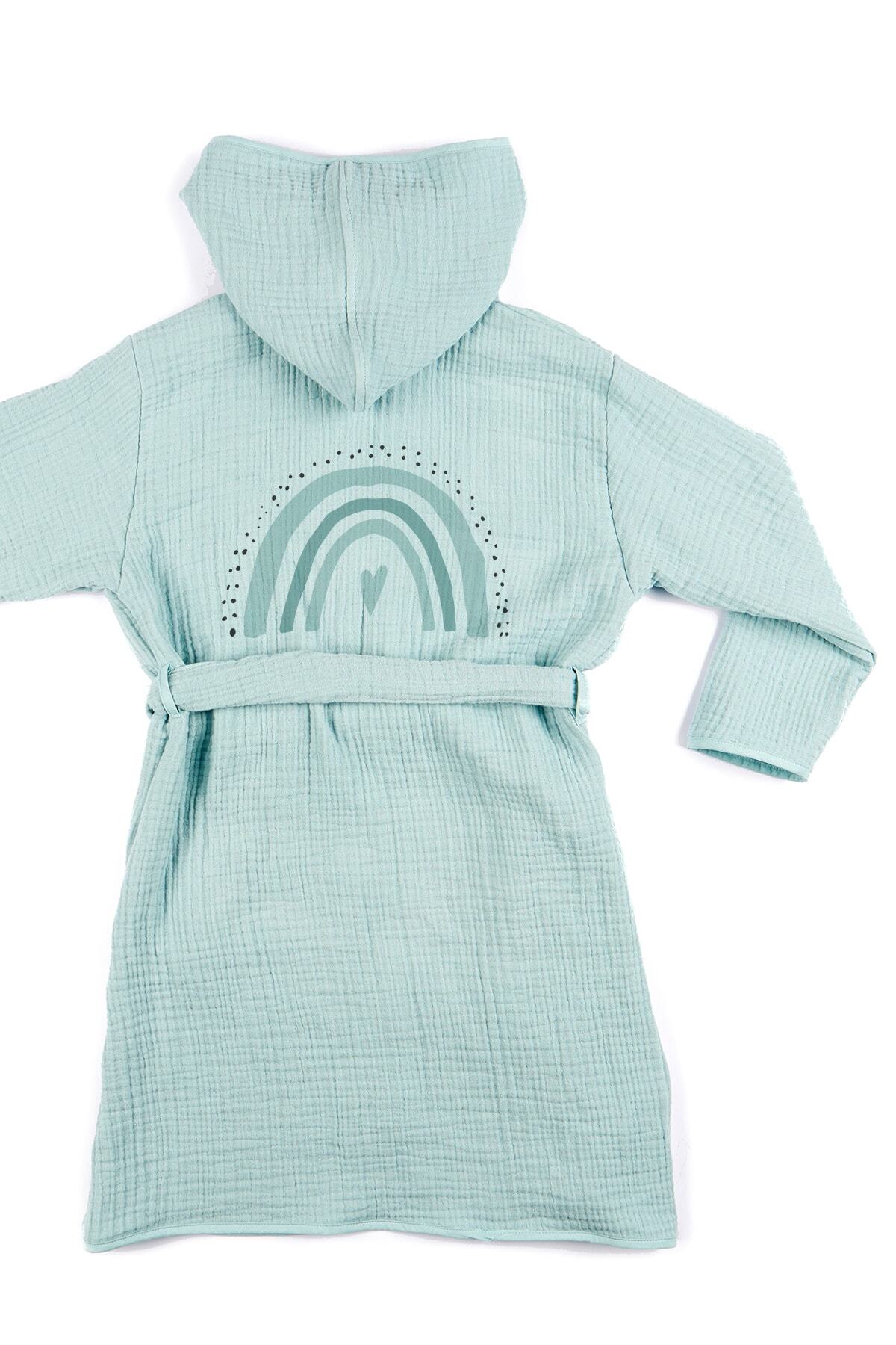 Tuğba Kuğu 4 Kat Müslin Bornoz - Policolor Serisi - Bow fotoğrafı 2 (önizleme)