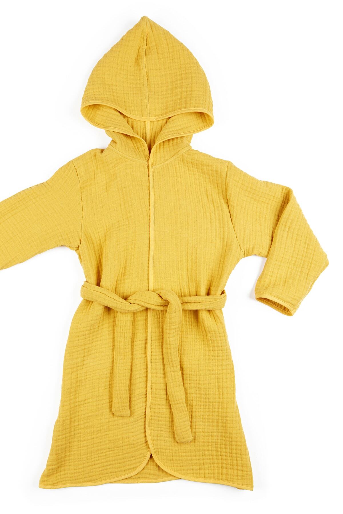 Tuğba Kuğu 4 Kat Müslin Bornoz - Policolor Serisi - Bow fotoğrafı 3 (önizleme)