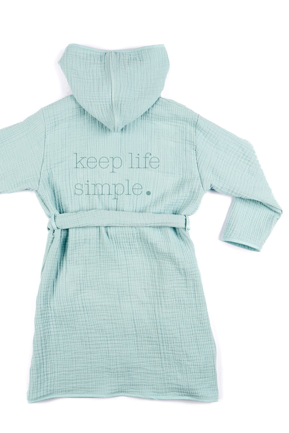 Tuğba Kuğu 4 Kat Müslin Bornoz - Policolor Serisi - Dot fotoğrafı 2 (önizleme)