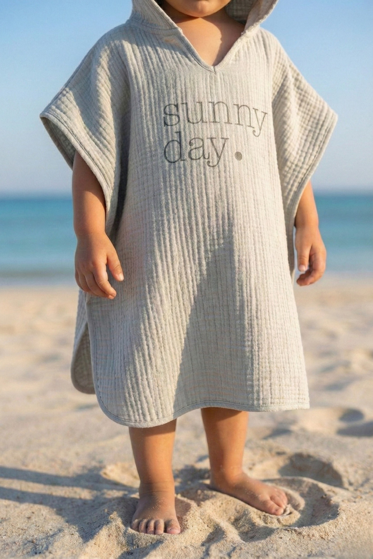 Tuğba Kuğu 4 Kat Müslin Panço - Policolor Serisi - Dot fotoğrafı 2 (önizleme)