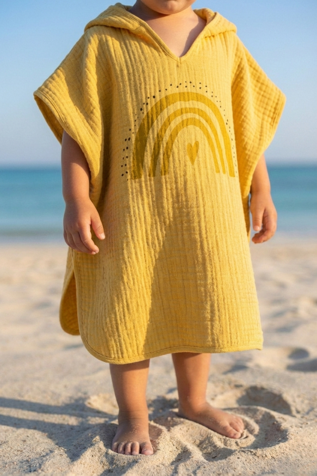 Tuğba Kuğu 4 Kat Müslin Panço - Policolor Serisi - Bow fotoğrafı 2 (önizleme)