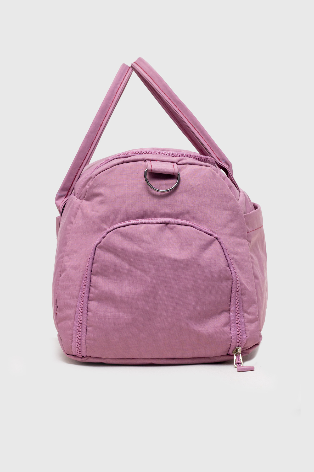 KAFF  Mürdüm Krinkıl Kumaş Ayakkabı Bölmeli 0818 Önü Cepli Su Geçirmez Omuz Askılı Spor Ve Seyahat Çantası - Görsel 6