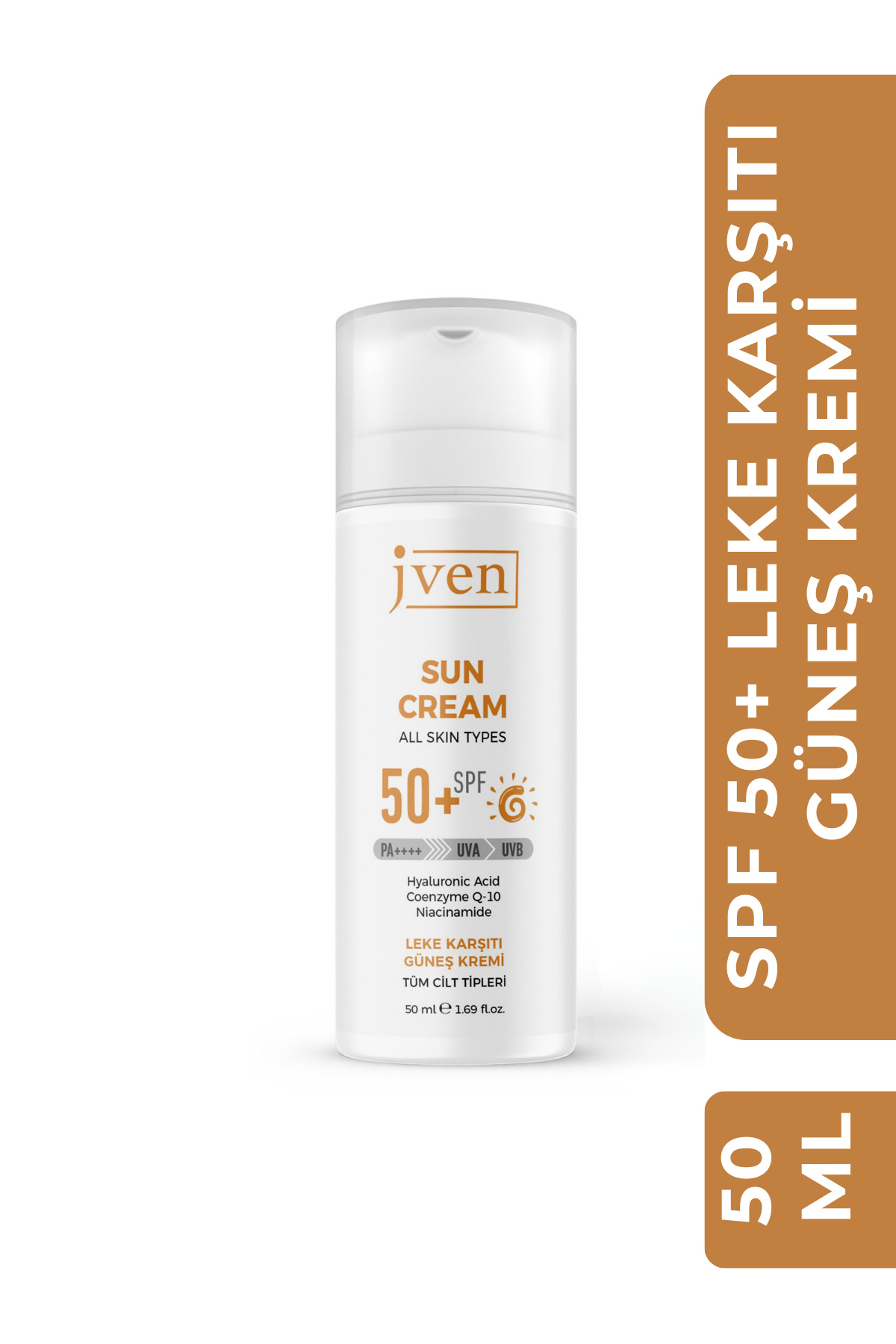 jven cosmetics 50+ SPF PA UVA/UVB Leke Karşıtı Güneş Kremi 50 ml — Sun1