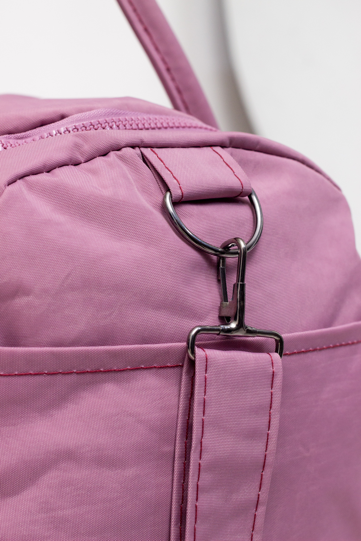 KAFF  Mürdüm Krinkıl Kumaş Ayakkabı Bölmeli 0818 Önü Cepli Su Geçirmez Omuz Askılı Spor Ve Seyahat Çantası - Görsel 8