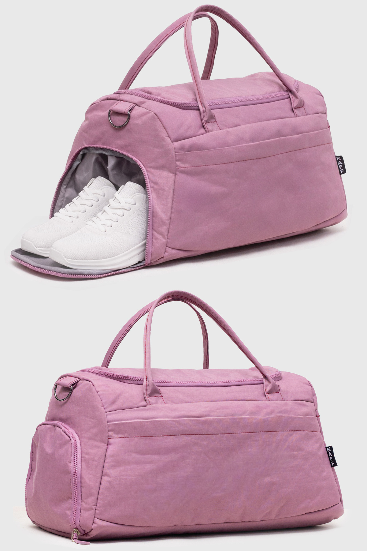 KAFF  Mürdüm Krinkıl Kumaş Ayakkabı Bölmeli 0818 Önü Cepli Su Geçirmez Omuz Askılı Spor Ve Seyahat Çantası