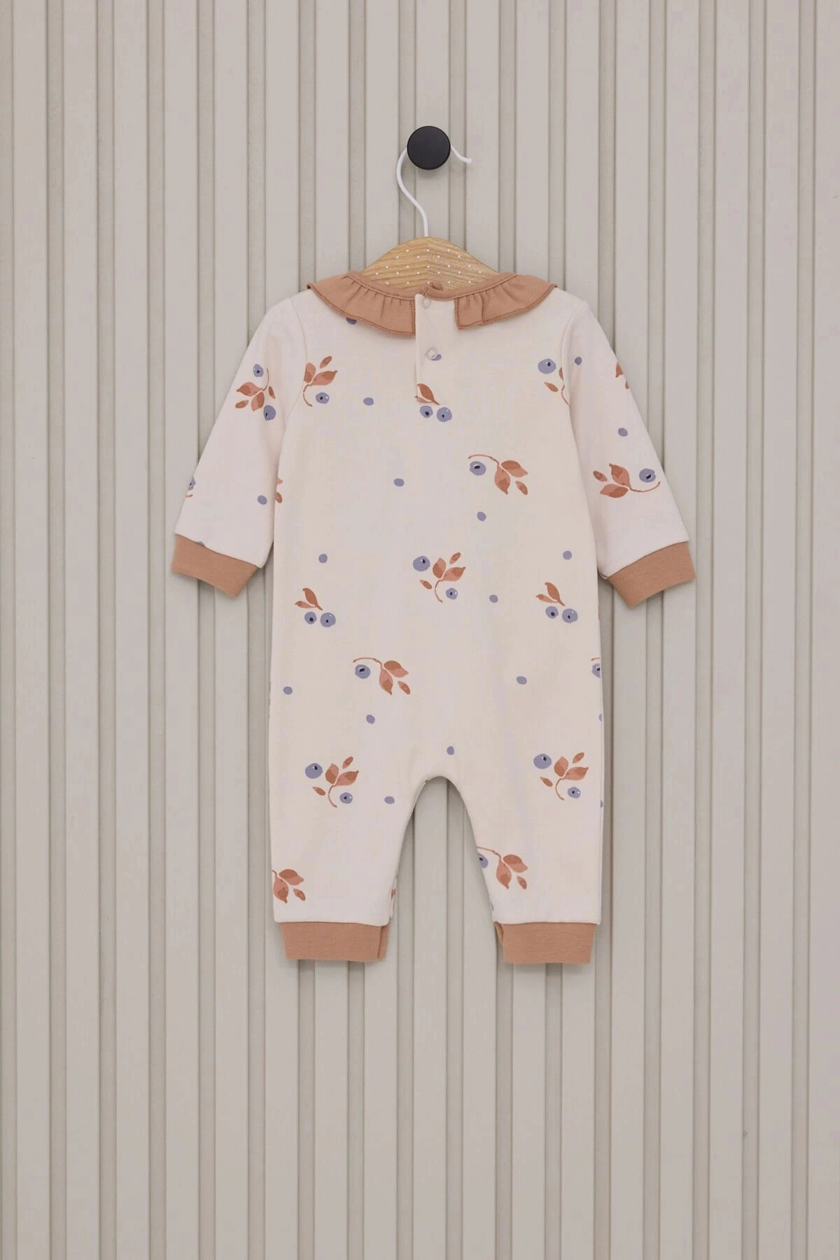 U.S. Polo Assn. Kız Bebek Kahverengi Tulum fotoğrafı 3 (önizleme)