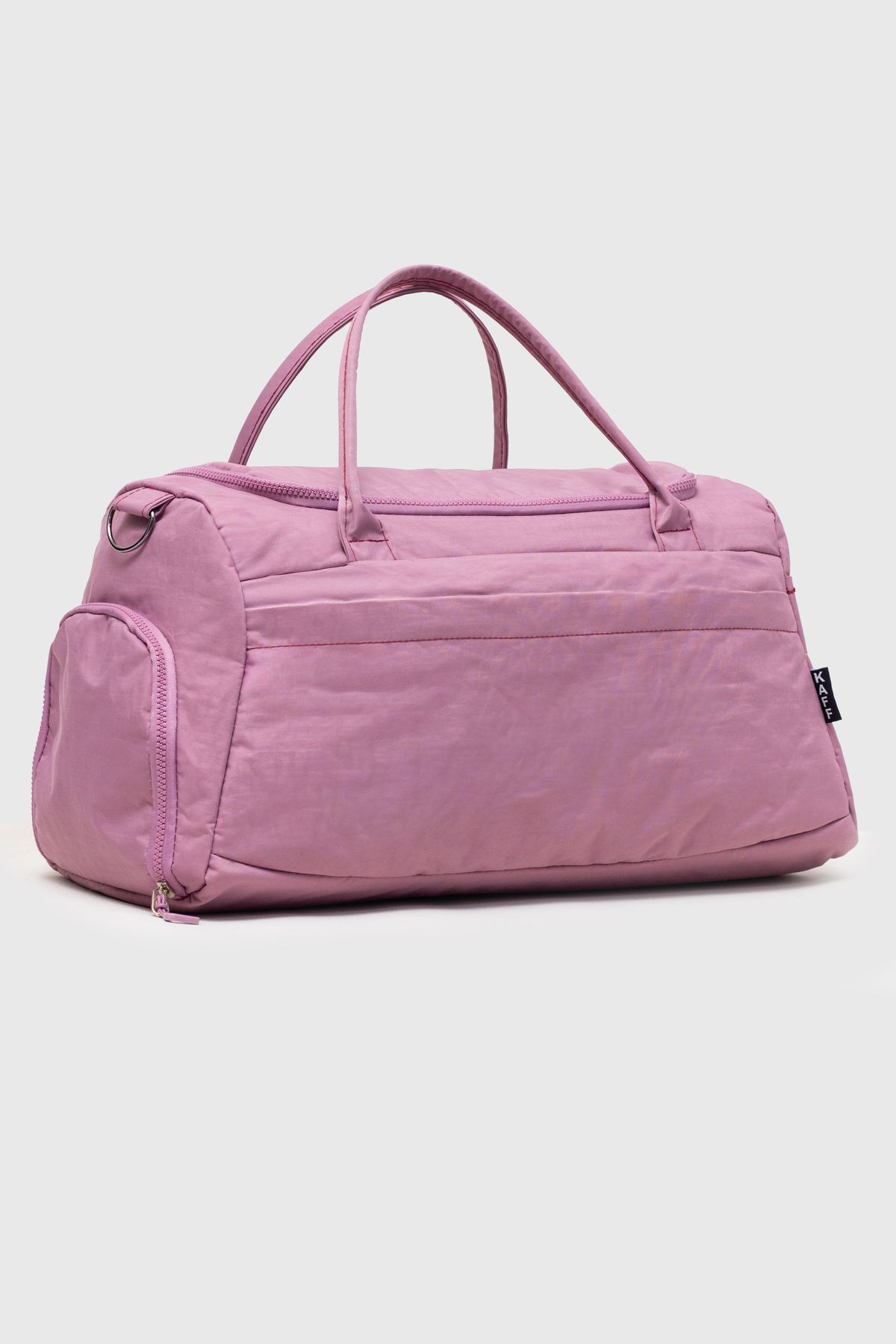 KAFF  Mürdüm Krinkıl Kumaş Ayakkabı Bölmeli 0818 Önü Cepli Su Geçirmez Omuz Askılı Spor Ve Seyahat Çantası - Görsel 5