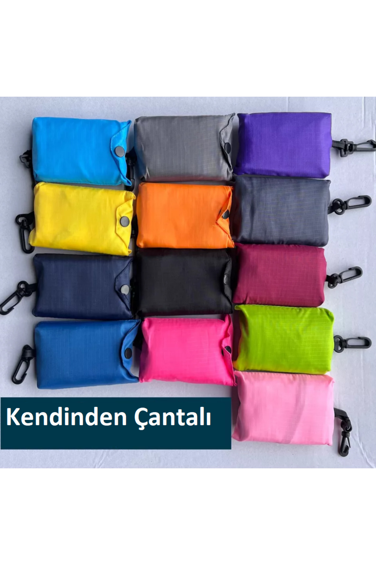 Vamma Home Katlanır Alışveriş Plaj Çantası Su Geçirmez Kumaş 2 ADET görsel 3