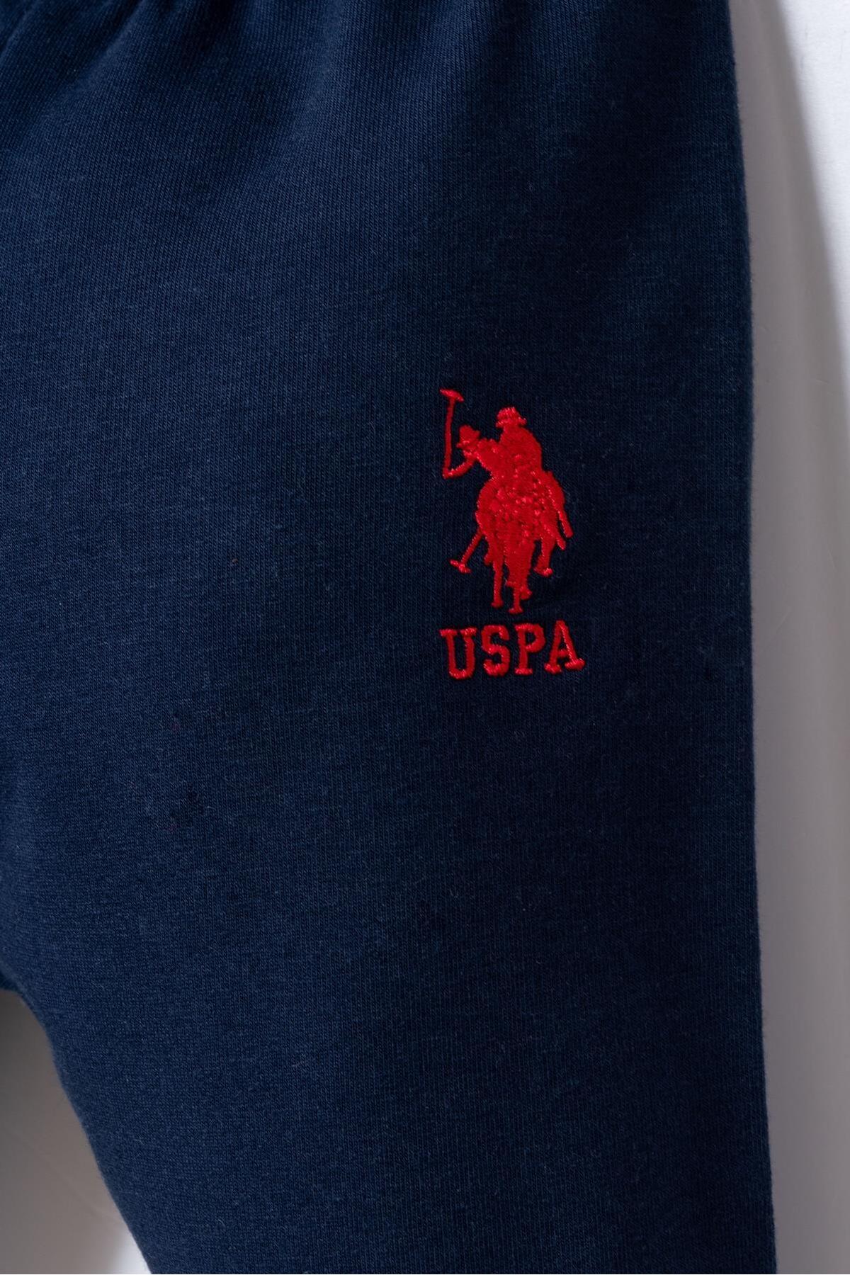 U.S. Polo Assn. Erkek Bebek Lacivert Pike Dokuma Polo Yaka Alt Üst Takım, %100 Pamuklu fotoğrafı 4 (önizleme)