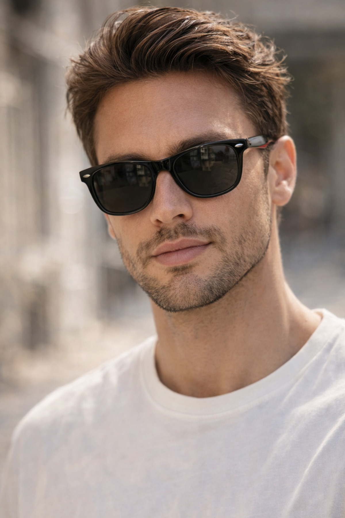 LUNOX  Doğa Siyah Erkek Güneş Gözlüğü ( Polarize Tr90 Çerçeve )