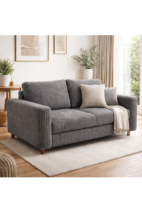 Evondi Modern Tasarım Çift Kişilik Yataklı Koltuk 180x110 – Yoğun Dokulu Kadi...